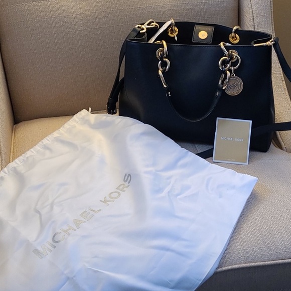 NEW Michael Kors Cynthia Satchel Purse Bag - Picture 11 of 11